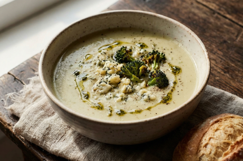 James Martin Broccoli and Stilton Soup