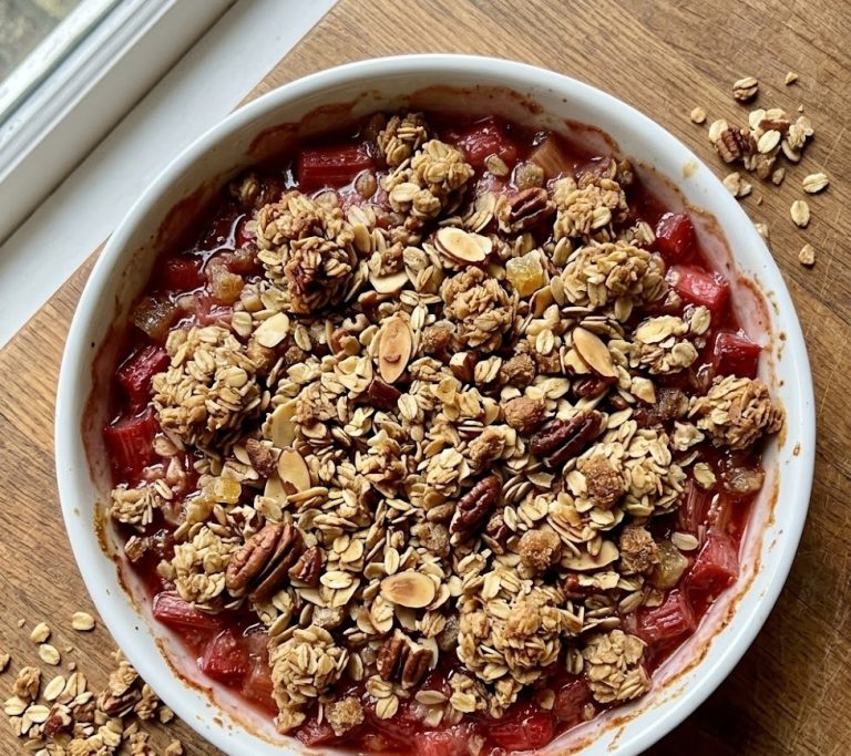James Martin Rhubarb Crumble