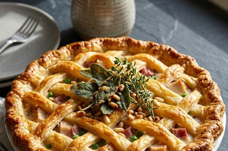 James Martin Chicken and Ham Pie