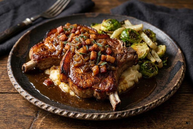 James Martin Grilled pork chops ​