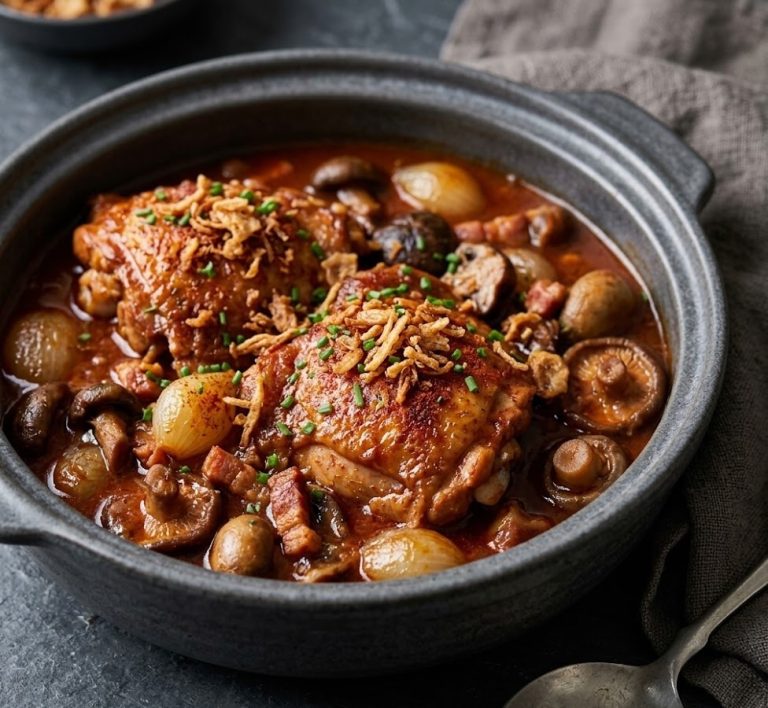James Martin’s Slow Cooker Chicken Chasseur